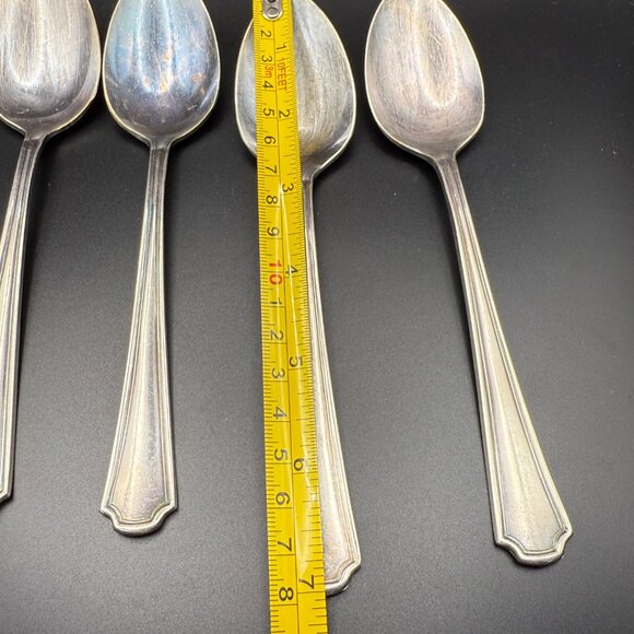 Oneida Silverplate Clairhill-Fairhill Pattern Set of 4 Teaspoons & 2 Tablespoons - Picture 9 of 9